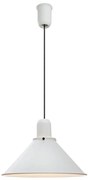 Reflex Stożek biała lampa wisząca w stylu retro