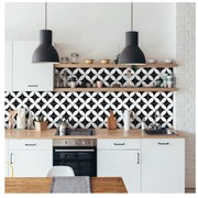 Zestaw 60 naklejek ściennych Ambiance Wall Decal Cement Tiles Aniello, 15x15 cm
