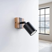 Kinkiet FAGER 1 czarny SOLLUX  LIGHTING