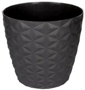 Crystal matt doniczka z recyklingu 16 cm,  antracytowy, 16 cm
