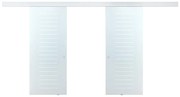 Dwuskrzydłowe drzwi przesuwne – 2 x Wys. 205 × dł. 83 cm – Szkło hartowane - ASTANA