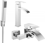 Mexen Libra R77 zestaw wannowy, chrom - 745113R77-00