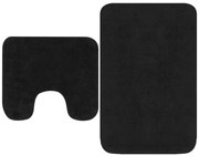 Komplet antracytowych dywaników do łazienki Z7-G83