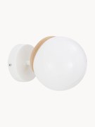 Kinkiet/lampa sufitowa z drewnianym dekorem Sfera