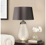 Elstead LENA-TL-L-SMOKE - LED Lampa stołowa LENA 1xE27/40W/230V 74 cm szary