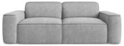 Jasnoszara sofa z tkaniny szenilowej 204 cm Omao – Makamii