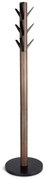 Czarny wieszak z drewna kauczukowego Flapper – Umbra