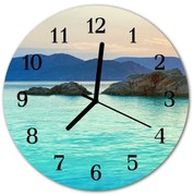 Zegar ścienny okrągły Wyspa morska