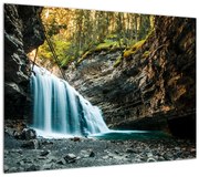 Obraz leśnego wodospadu (70x50 cm)