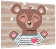 Obraz - Kochający niedźwiadek (70x50 cm)