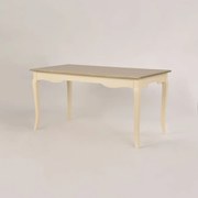 Stół 160x78x80 cm Kremowo jasnobrązowy Pesaro PE026