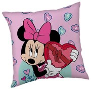 Polarowa poduszka dziecięca 40x40 cm Minnie "Purple" – Jerry Fabrics
