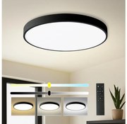 Brilagi - ściemnialna lampa LED basenowa SMART 100W/230V Ø 80 cm Wi-Fi Tuya czarna + pilot