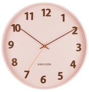 Karlsson 5920LP designerski zegar ścienny 40 cm, soft pink