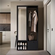 MINIO go for it, Garderoba DAFNI w kolorze czarny grafit