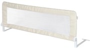 Biało-beżowa barierka do łóżka 100 cm – Roba