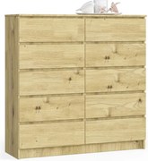 Wysoka komoda do salonu dąb artisan B3-W48