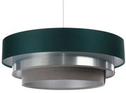 Trójkolorowa okrągła lampa wisząca z abażurem - 9X S462 R7-B00