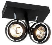 Nowoczesny reflektor czarny 2-światła - Master 70