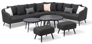 Melia LIKA-TEX® antracyt - luksusowy zestaw ogrodowy