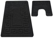 Czarne chodniczki do łazienki 2 sztuki L8-E83