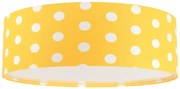 Żółty dziecięcy plafon w białe kropki - 4X A359 E1-P30