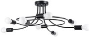 Czarna ośmioramienna designerska lampa sufitowa - 21X A637 B0-S13