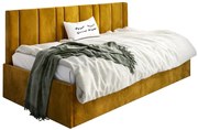 Musztardowe łóżko z pojemnikiem C6-W43