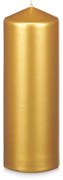 Świeca walec LUNAR złota, Ø 7 cm