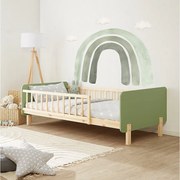 Łóżko pojedyncze 90x200 cm zielone