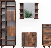 Zestaw mebli łazienkowych rustykalny dąb 60x33x60 ilias