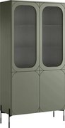 Witryna Sonatia 100 cm czterodrzwiowa - oliwka