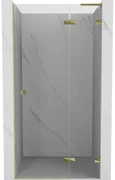 Mexen Lunar L drzwi prysznicowe uchylne prawe 75 cm, transparent, złote - 834L-075-000-50-00-P