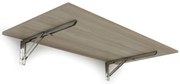 Stół składany na ścianie, 120x60 cm, nośność 30 kg, dąb naturalny
