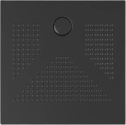 Brodzik kwadratowy "Denver" matowy czarny z cienkiej, antypoślizgowej ceramiki 80x80h cm