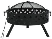 Duże okrągłe palenisko z pogrzebaczem T8-Z22