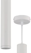 Lampa wisząca PORTER WHITE 1xGU10, biała, pojedyncza, tuba
