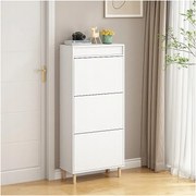 Szafka na buty biała schowek z lustrem loft stojący regał przedpokój 55cm