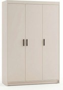 Trzydrzwiowa szafa do przechowywania piaskowy beż S6-H66
