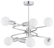 Żyrandol DISCO 6xE27/60W/230V chrom błyszczący