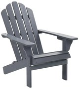 Szare drewniane krzesło ogrodowe G5-P25