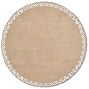 Jutowa podkładka na stół ETHNO, Ø 38 cm
