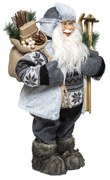Figurka Mikołaja z nartami