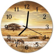 Zegar ścienny okrągły Zebry