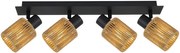 LAMPA SUFITOWA WISZĄCA APP1825-4W NATURE BLACK