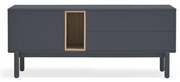 Ciemnoszara szafka pod TV 140x56 cm Corvo – Teulat