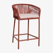 Zestaw 2 Wysokich Stołków Ogrodowych Arhiza Dachówka Red Roof & ↑65 Cm - Sklum