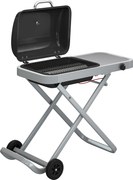 Outsunny Przenośny grill gazowy 1-palnik 2,5kW wózek grillowy mit składanym podwoziem, ruszt, boczna półka, pokrywa, termometr | Aosom PL