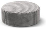 Jasnoszary sztruksowy puf Dia – Micadoni