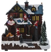 Ruchoma scenka z Mikołajem, 25 cm